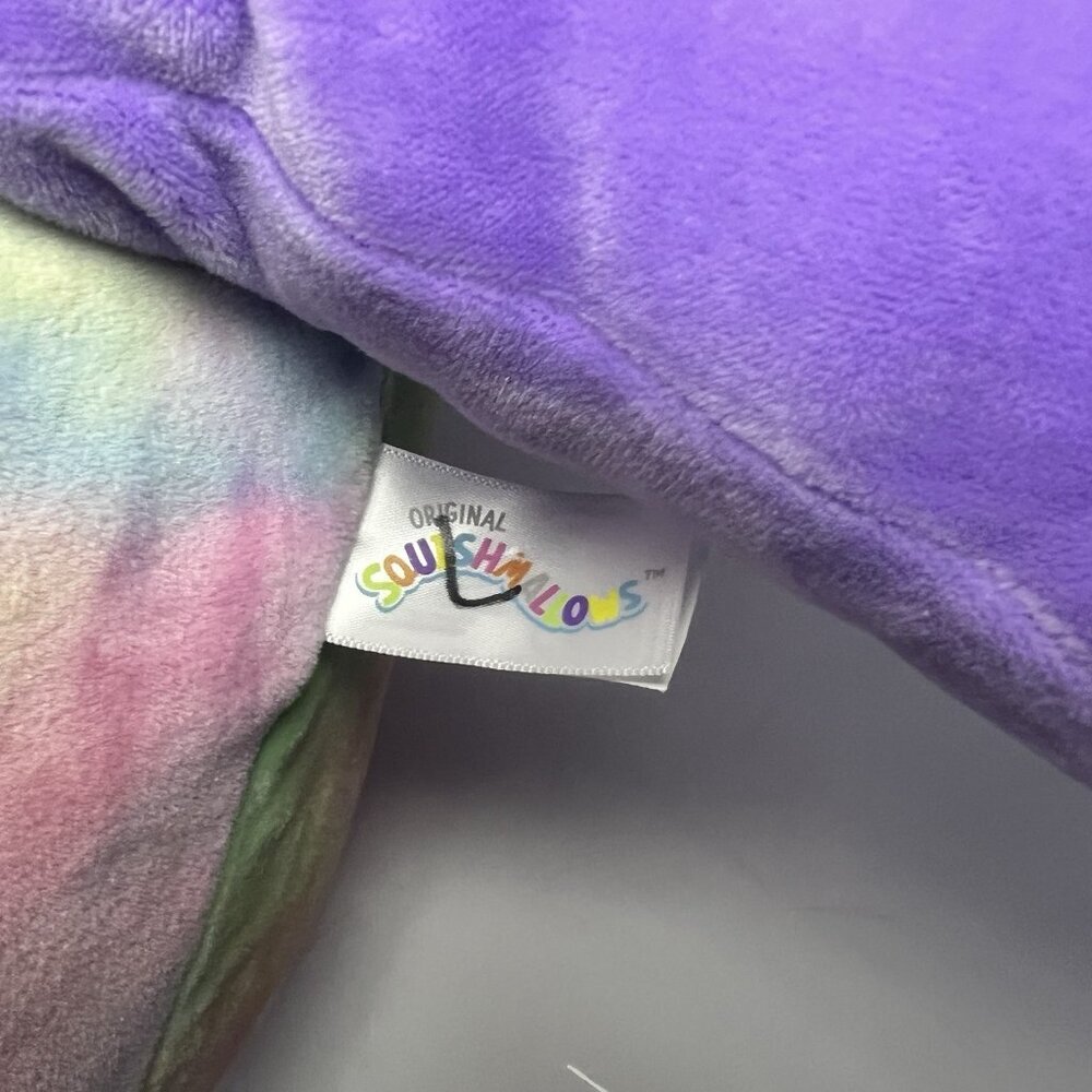 Squishmallow "Brindall" 16” Rainbow Tie Dye Platypus 2022 Kelly Toys New w/ Tag - Picture 5 of 7